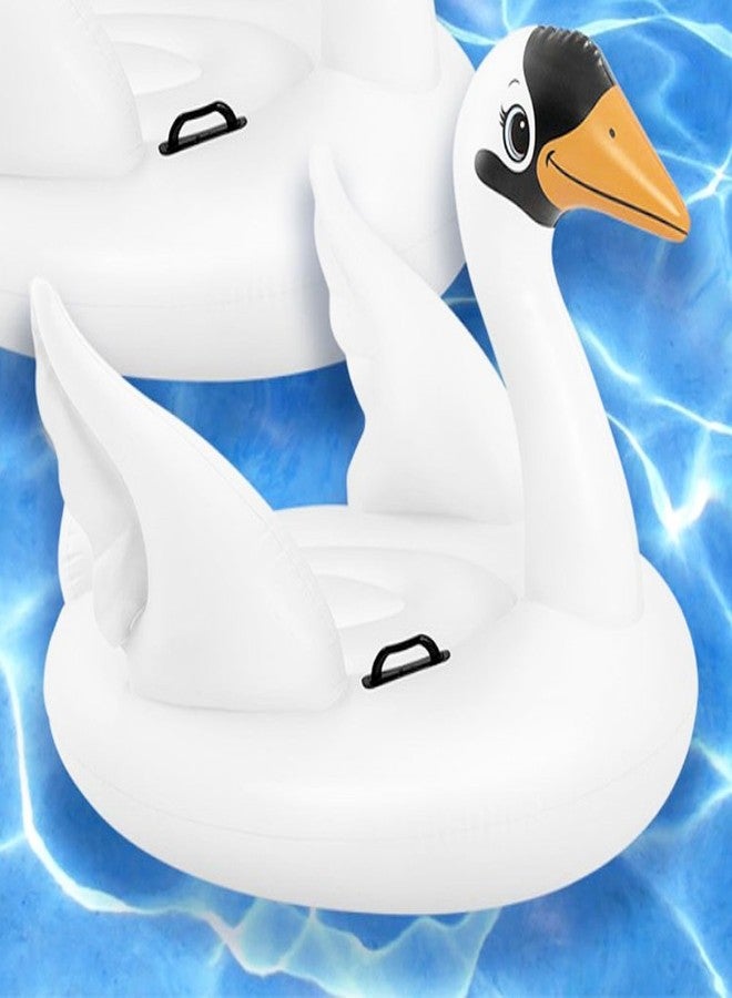 VWretails Swan Ride On Swimming Pool Inflatable Float Lounge Toddler Seat - Image 1